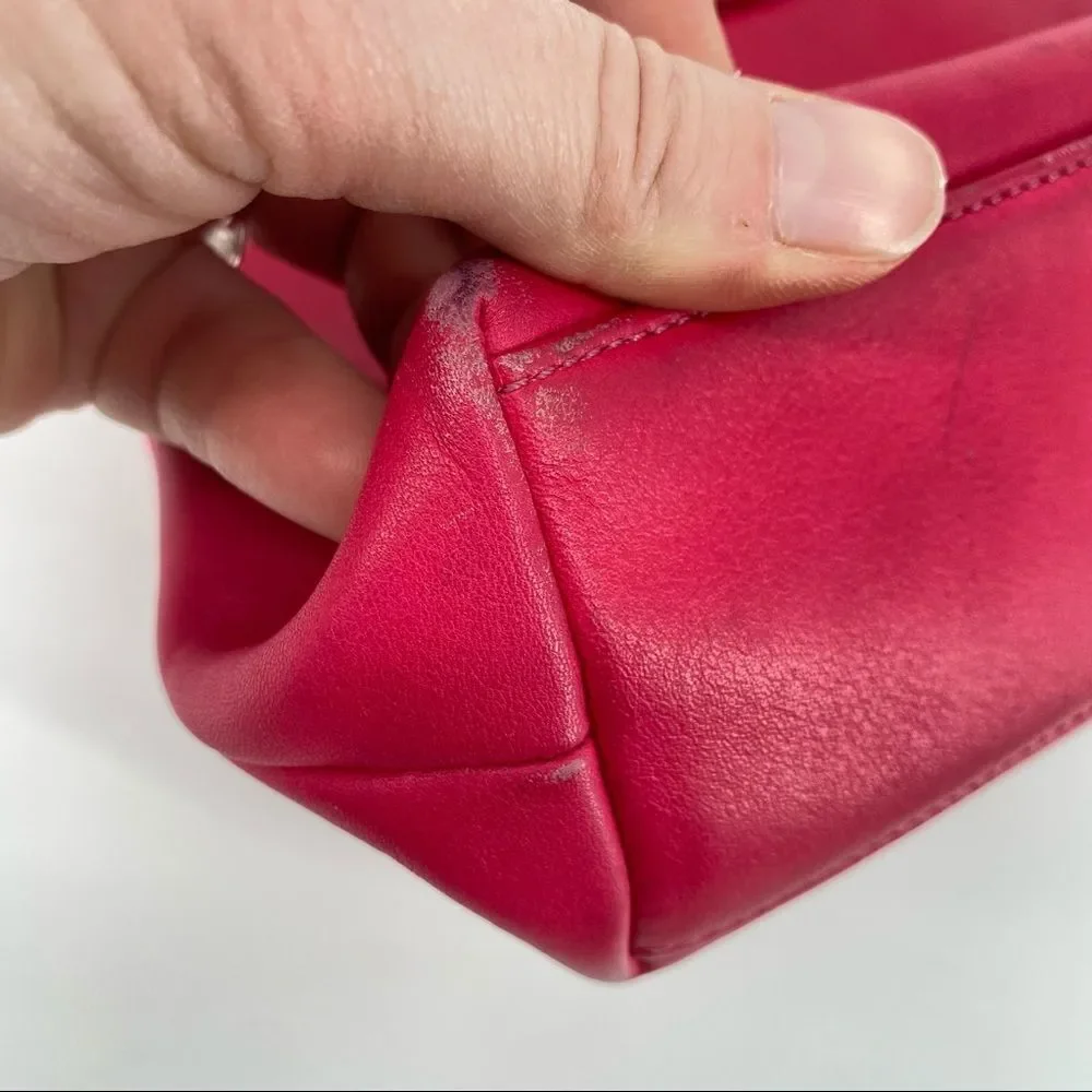 ‎Kate spade raspberry leather tote shoulder bag